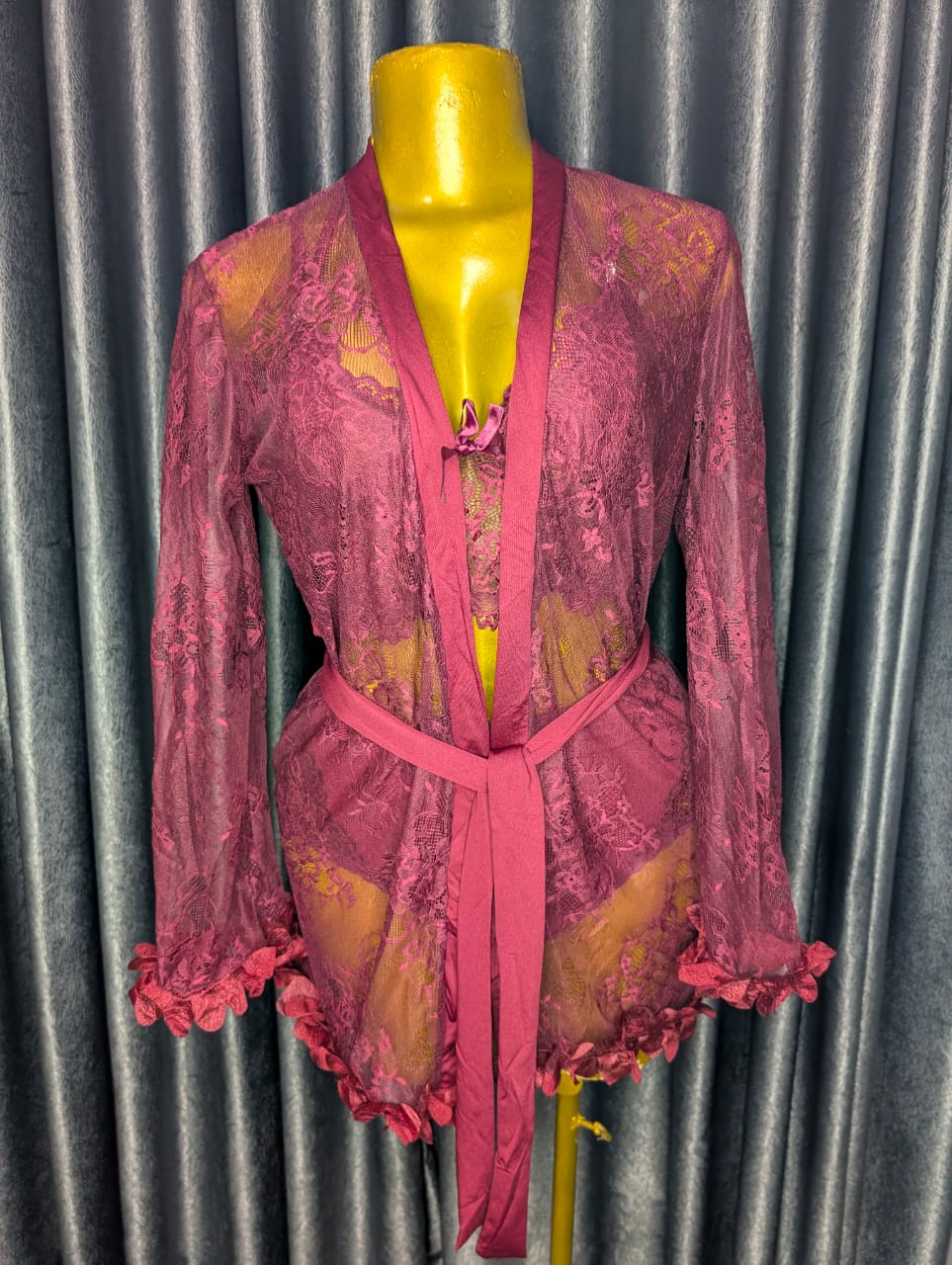 Very fitting Wine colour sexy lingerie