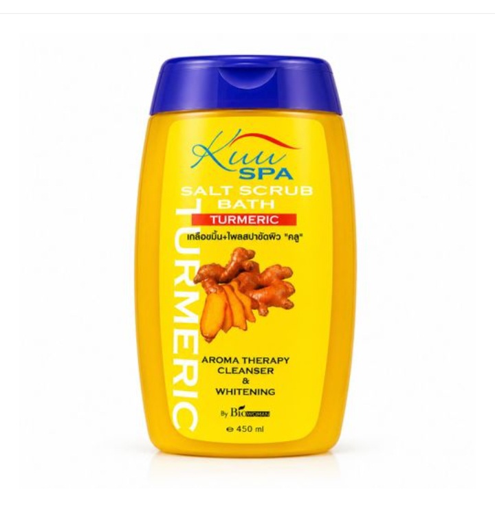 Kuu Spa Salt Scrub Bath With Tumeric