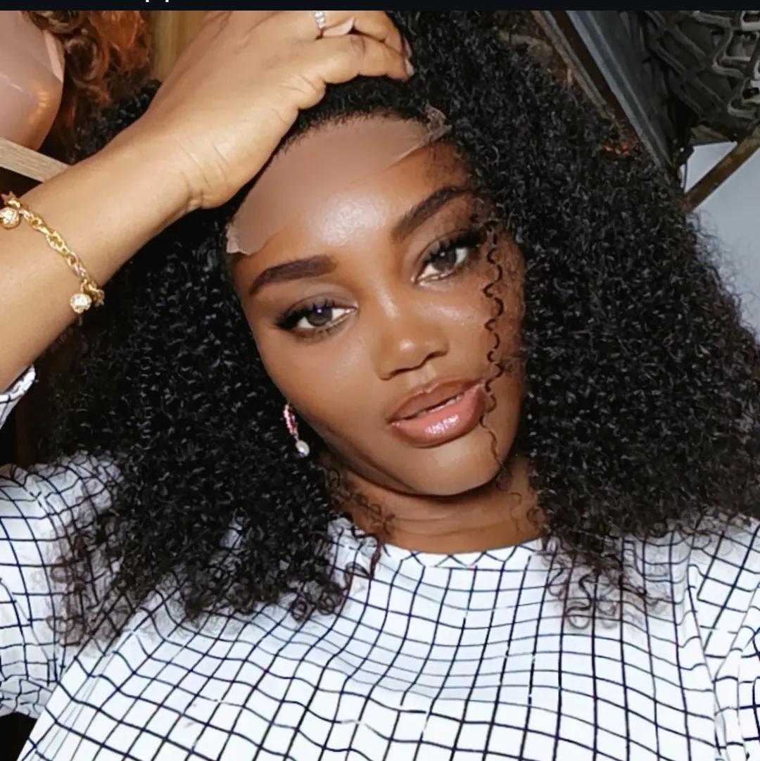 16 Inches Glueless Kinky Curls