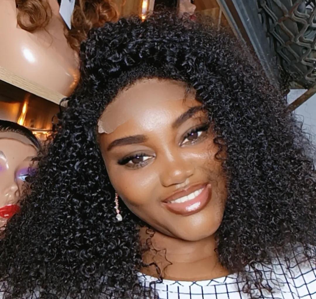 16 Inches Glueless Kinky Curls