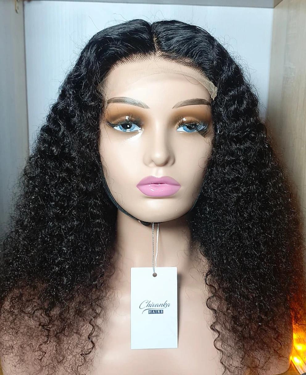 18 inches. 5 by 5 Jerry Curl